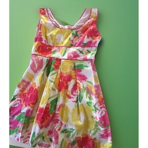 Alyn Paige NY Girls Jr SZ 13/14 Dress Fit Flair Knee Length Garden Party Floral